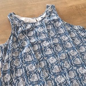 Blue/White Floral Dresss